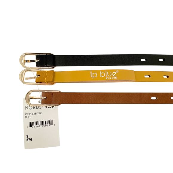 LINEA PELLE 3-for-1 Perforated Belt Set display picture 1